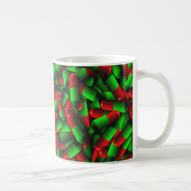 Läkemedel för röda gröntar kaffemugg (Höger)