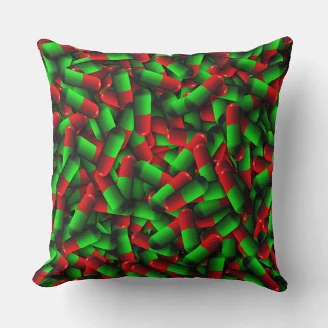 Läkemedel för röda gröntar kudde (Framsida)