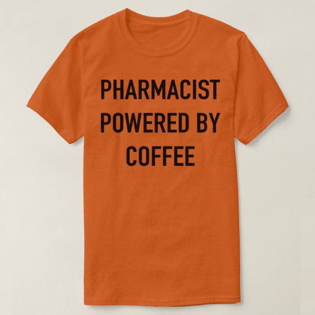 Läkemedel med kaffe t shirt (Design framsida)