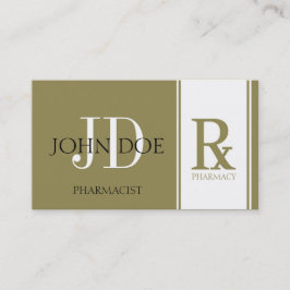 Läkemedel/ receptbelagt apotek Antique Guld Visitkort