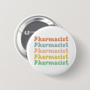 Läkemedel Retro Groovy Pharmacy Knapp
