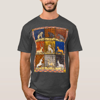 LÄKEMEDELSBÄSTA FANTASTISKA DJUR I GULD RED BL T SHIRT