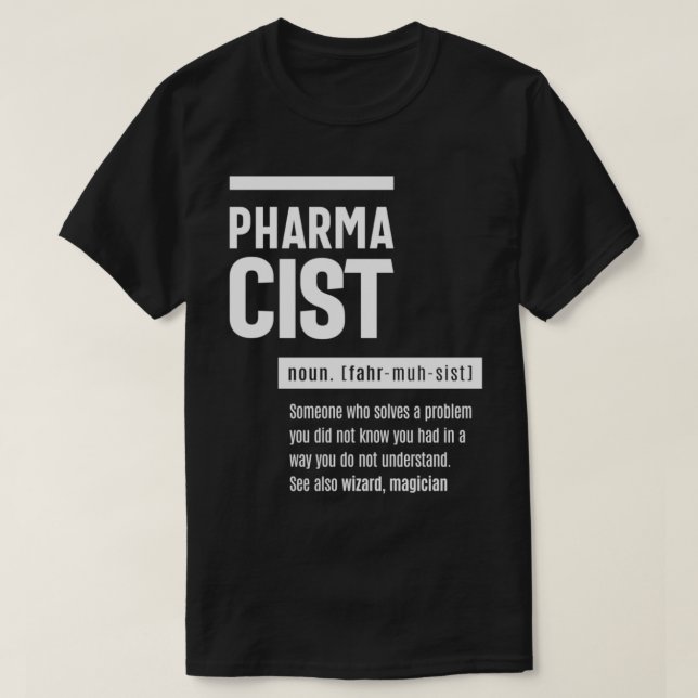 Läkemedelsdefinition Funny Gift T Shirt (Design framsida)