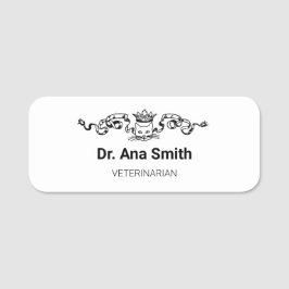 Läkemedelsföretag för katter namnbricka