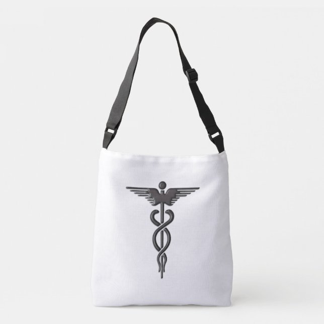 Läkemedelsform Caduceus Axelväska (Baksida)