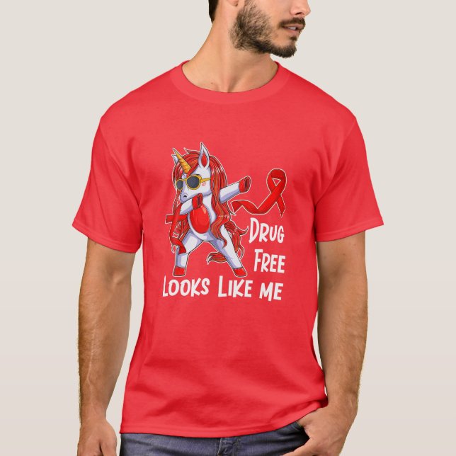Läkemedelsfria röda tabletter på veckodagar ser ut t shirt (Framsida)