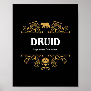 Läkemedelsklass Tabletop RPG-spel Poster