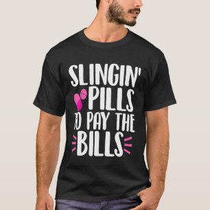 Läkemedelsläkare som betalar tabletter för att sli t shirt