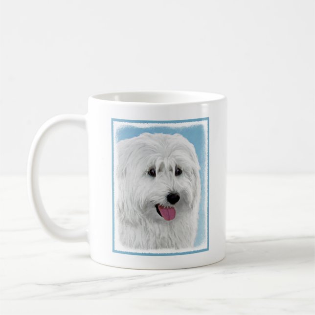 Läkemedelsmålning - Hund Art Kaffemugg (Vänster)