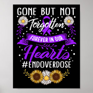 Läkemedelsöverdosering Borta men inte glömd Rib Poster