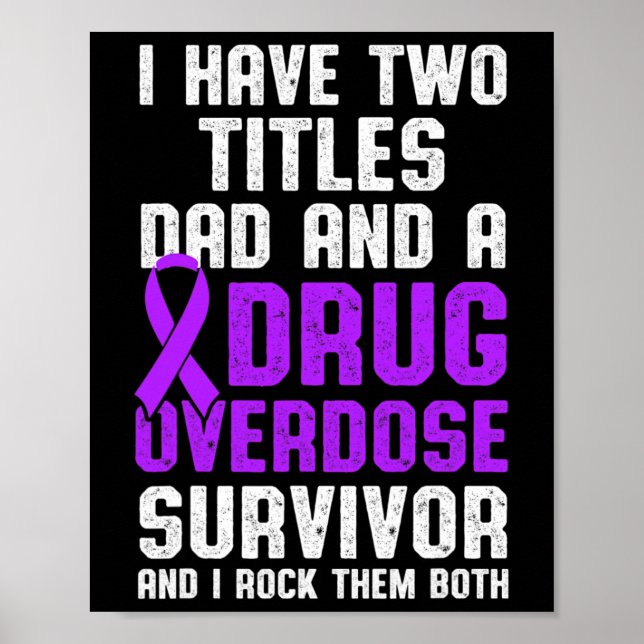 Läkemedelsöverdosering Medvetandeförklaring Surviv Poster (Framsidan)