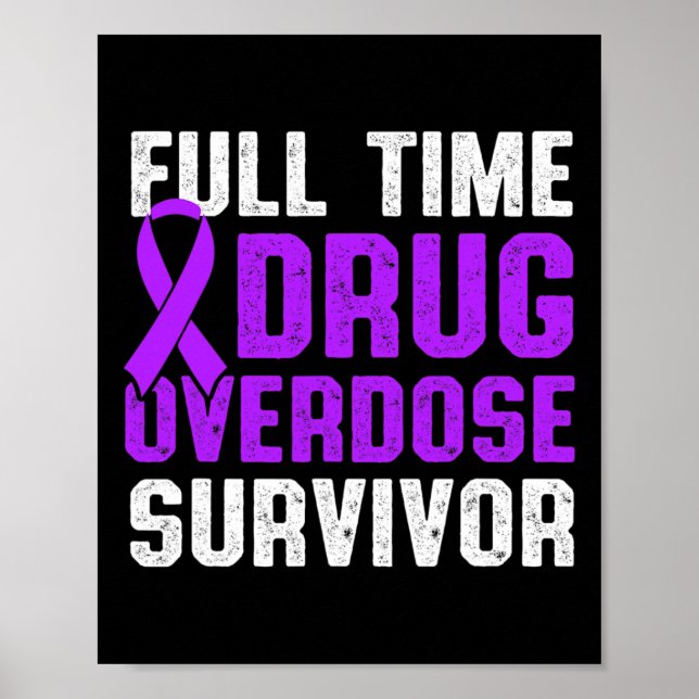 Läkemedelsöverdosering Medvetandeförklaring Surviv Poster (Framsidan)