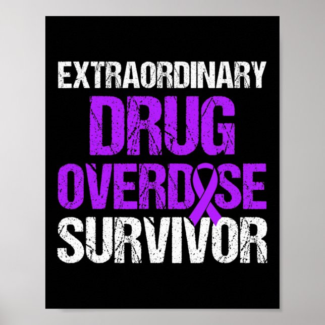 Läkemedelsöverdosering Medvetandeförklaring Surviv Poster (Framsidan)