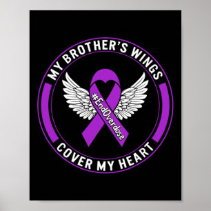 Läkemedelsöverdosering Medvetenhet Broderns Vingar Poster
