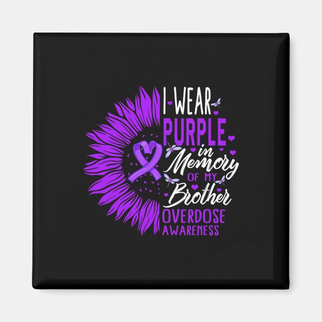 Läkemedelsöverdosering Medvetenhet till minnet av  Magnet (Framsidan)