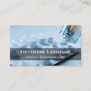 Läkemedelsrådgivare Alcohol Counselor Psychotherap Visitkort