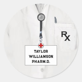 Läkemedelsskola Runt Klistermärke