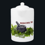 LÄKEMEDELSTEA TEA POT<br><div class="desc">Behålla din läkningstek i förgrunden, med en anpassningsbar gjord av Medicinal Tea Pot. De här prövningstiderna väger tungt på våra kroppar och är proaktiva när det gäller att blåsa speciella läkningsteor till behållan. Made från höger, med din hälsa i åtanke!</div>