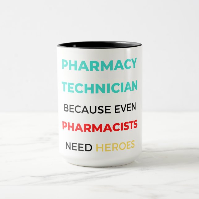 Läkemedelstekniker Även farmaceuter 2 Mugg (Center)