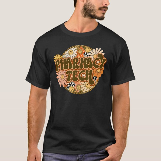 Läkemedelstekniker CPHT School Pharmacist Tech T Shirt (Framsida)