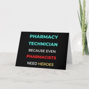 Läkemedelstekniker för t.o.m. farmaceuter kort