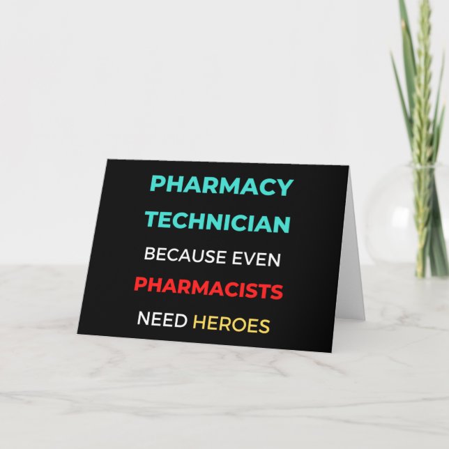 Läkemedelstekniker för t.o.m. farmaceuter kort (Framsida)