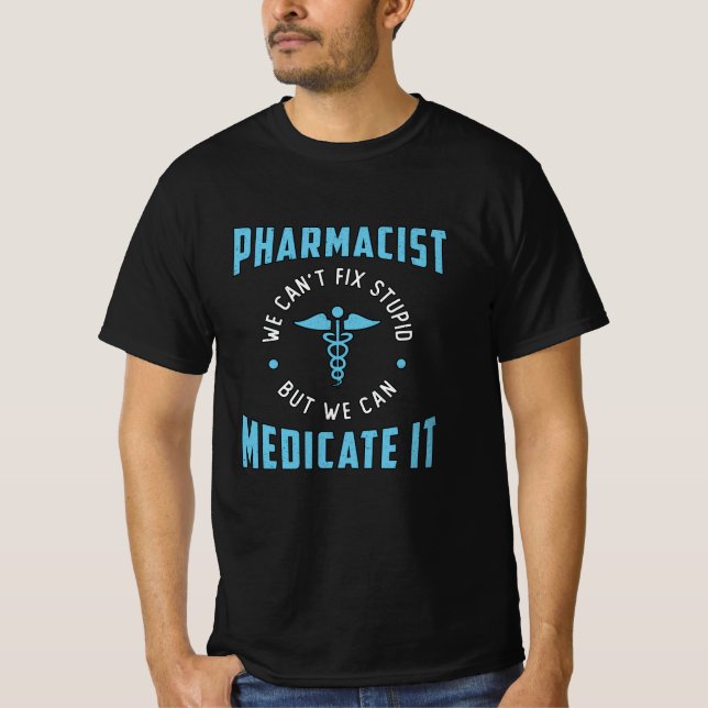 Läkemedelstekniker Läkemedel Tech T Shirt (Framsida)