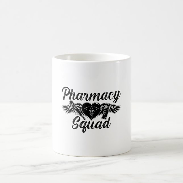 Läkemedelstekniker Medicine Tech Pharmacy Squad Kaffemugg (Center)