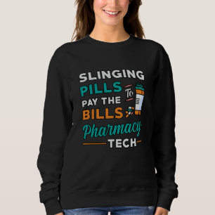 Läkemedelstekniker Slinging Pills Pharmacist Gift T Shirt