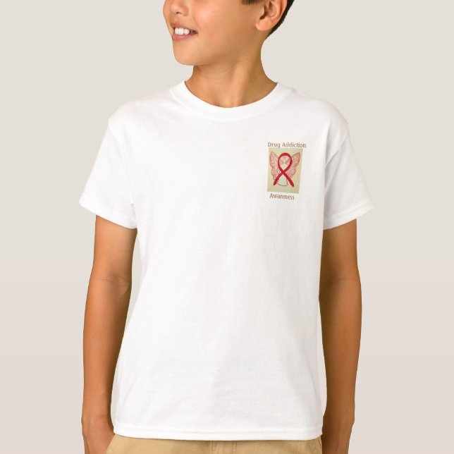 Läkemedelstillhörighet Red Ribbon Angel Tee (Framsida)