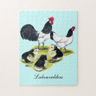 Lakenvelder Chicken-familjen Pussel