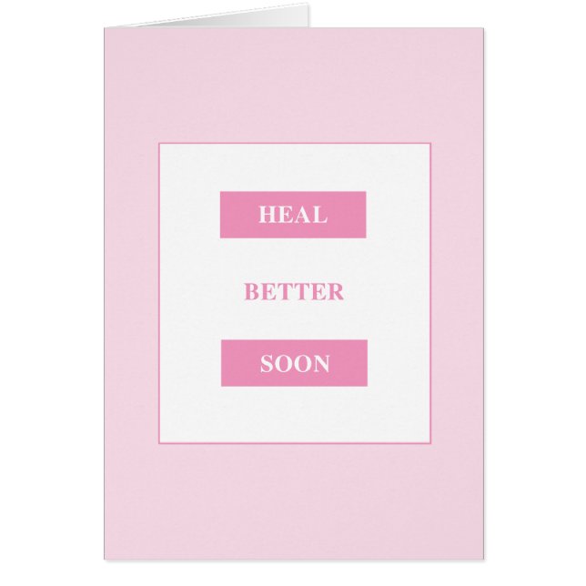 © läker bättre snart hälsningskort (Framsidan)