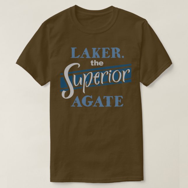 Laker den överlägsna agate Sten-insamlaren T Shirt (Design framsida)
