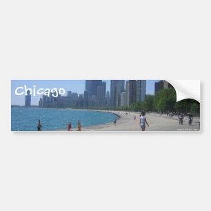 Lakeshore, Chicago, IL, Chicago, foto vid A… Bildekal