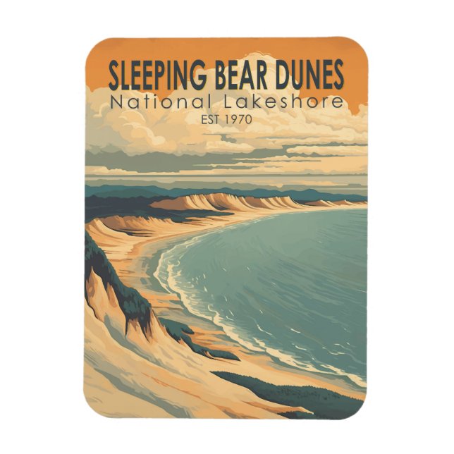 Lakeshore Travel Art Magnet (Vertikal)