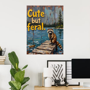 Lakeside Bandit: A Raccoons syn Poster