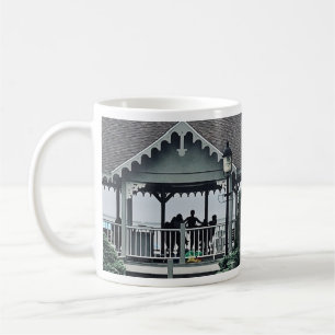 Lakeside Chautauqua Yoga Silhouette Skriv ut Kaffemugg