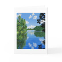 Lakeside Landscape Painting (målning av vildmark)