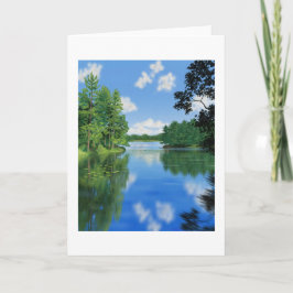 Lakeside Landscape Painting (målning av vildmark) Kort