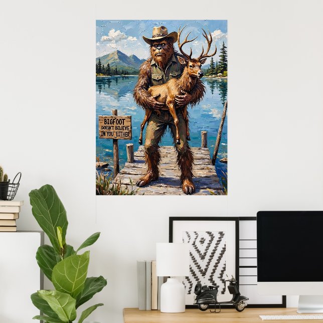 Lakeside Skeptic: Bigfoot's Dockside Assion Poster (Hemmakontoret)