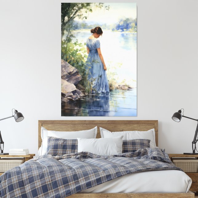 Lakeside Solitude Canvastryck (Insitu (sovrum))