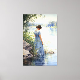 Lakeside Solitude Canvastryck