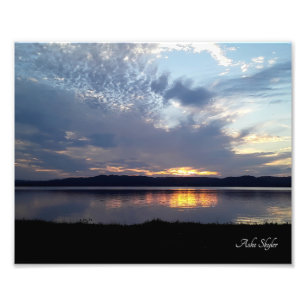 Lakeside Sunset Fototryck