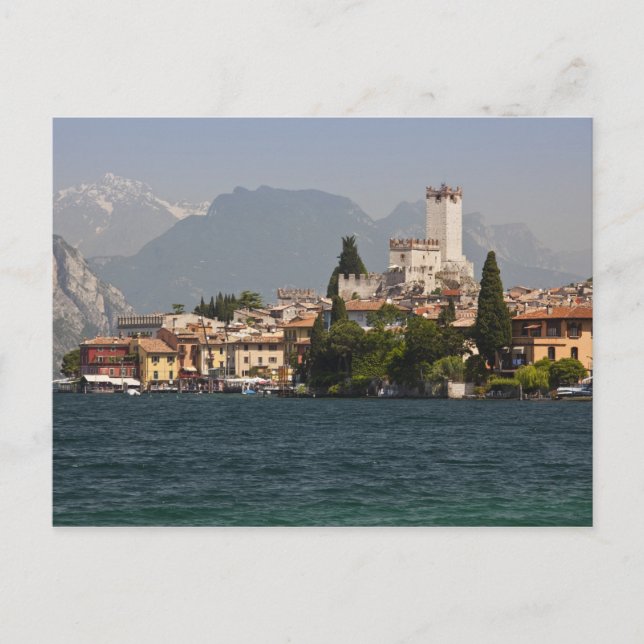 Lakeside town, Malcesine, Verona Province, Italien Vykort (Framsida)