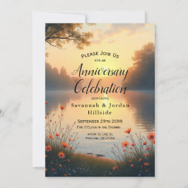 Lakeside Twilight Whispers vid Vatten Inbjudningar