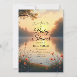 Lakeside Twilight Whispers vid Vatten Inbjudningar