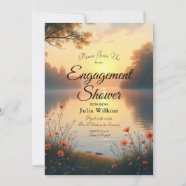 Lakeside Twilight Whispers vid Vatten Inbjudningar