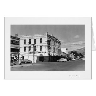 Lakeview, Oregon Main Street View Photograph #1 Hälsningskort