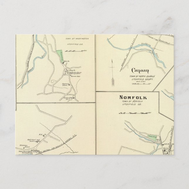 Lakeville, Norfolk, Salisbury Vykort (Framsida)