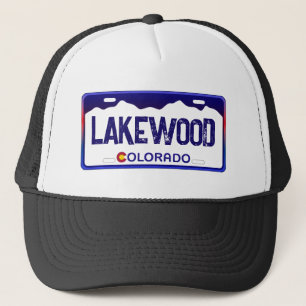 Lakewood Colorado Blue-registreringsskylt Keps